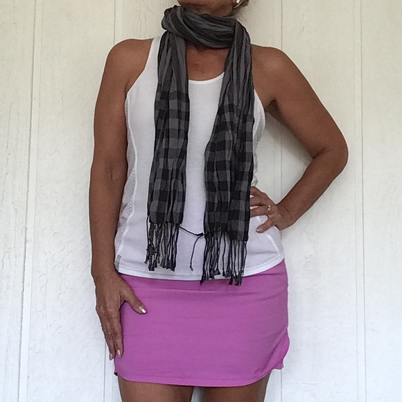 STRIPED AND CHECKED OVERSIZED SCARF - Picture 4 of 7